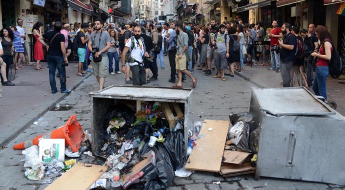 Taksim'de gerginlik sürüyor