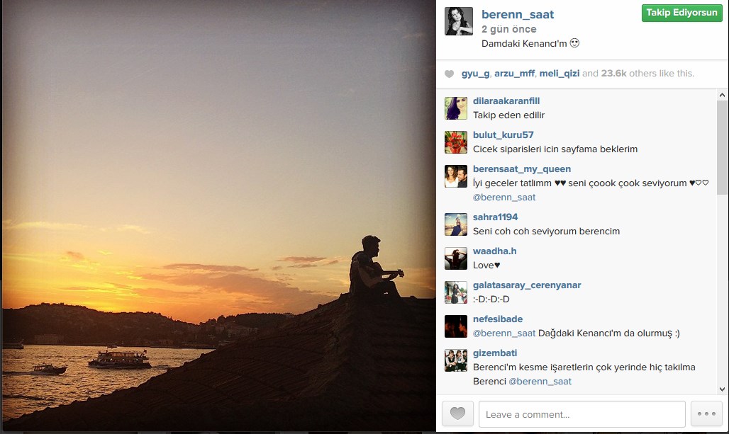 Beren Saat'in ilginç notu