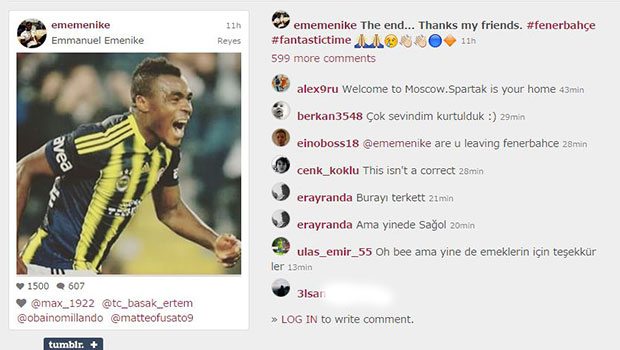 Emenike'den dev transfer