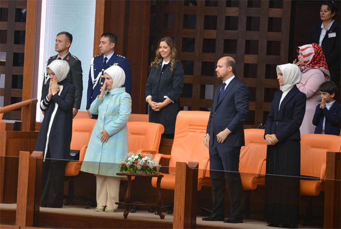 Hayrünnisa Gül izleyememişti! Erdoğan ailesi Cumhurbaşkanı locasında