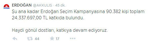 Başbakan Erdoğan'a rekor bağış!