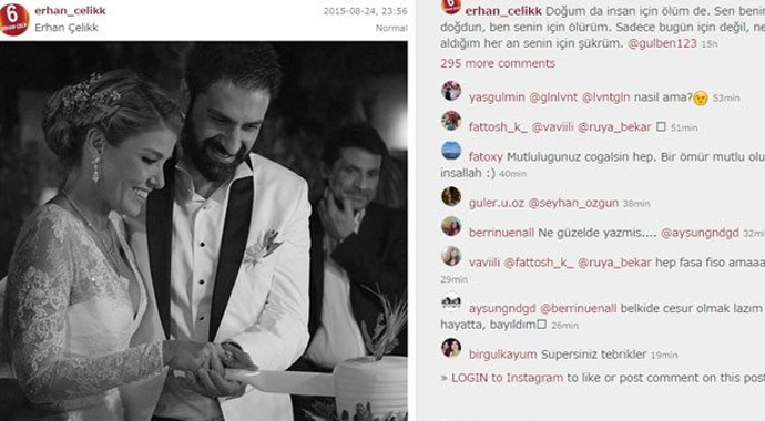 Erhan Çelik'ten Gülben Ergen'e duygu dolu mesaj
