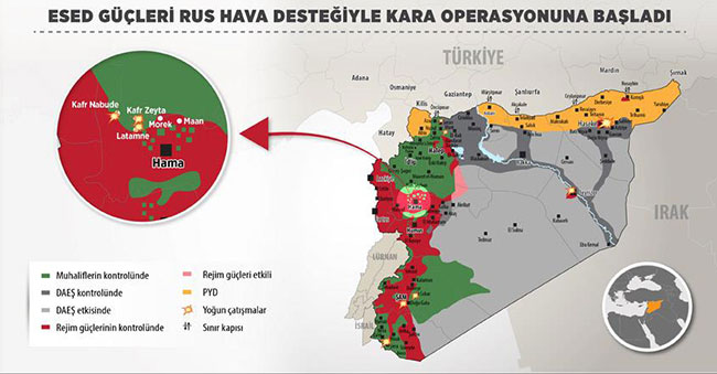 Esad'ın ordusu Rusya'nın desteğiyle operasyon başlattı