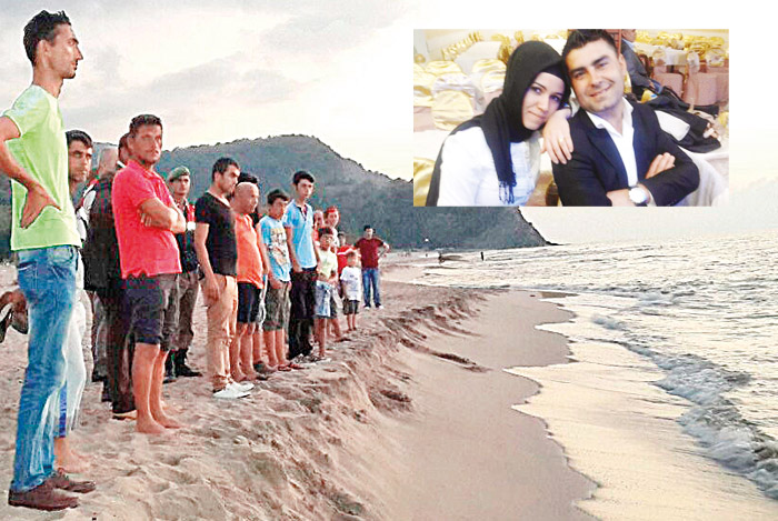 Kocasının boğulmasını seyretti