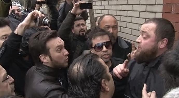 Erol Büyükburç'un cenazesinde olay