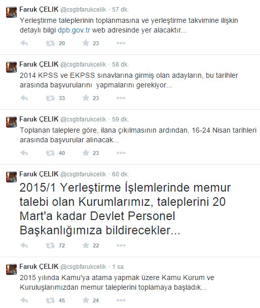 2015 KPSS başvuru tarihleri belli oldu