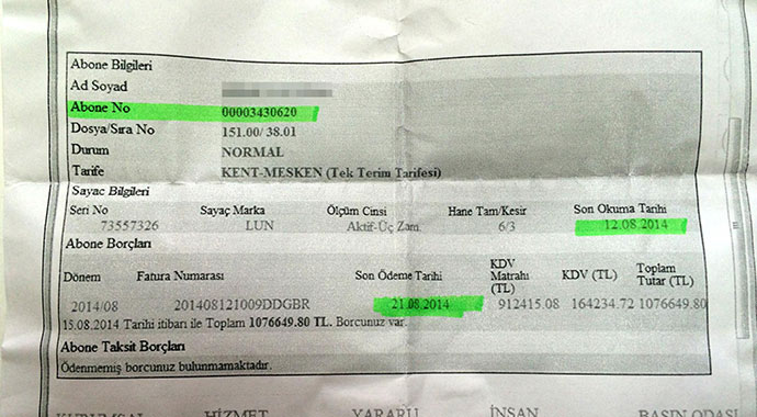 Sadece buzdolabının çalıştığı eve, 1 milyon TL'lik elektrik faturası