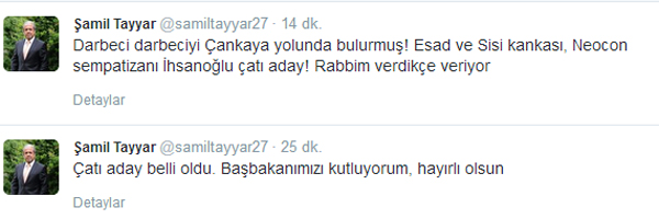 Çatı adaya AK Parti'den ilk tepki!