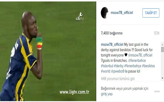 Moussa Sow'dan derbi mesajı!