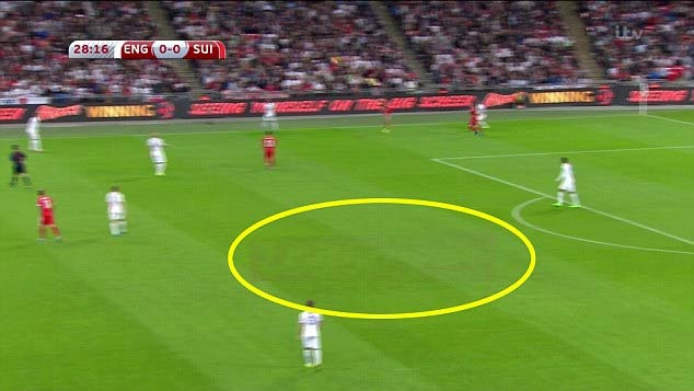 İngiltere İsviçre maçında skandal görüntü!