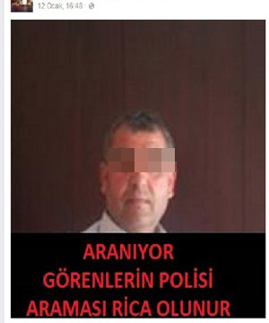 Annesini öldüren babasını Facebook'ta bu notla arıyor
