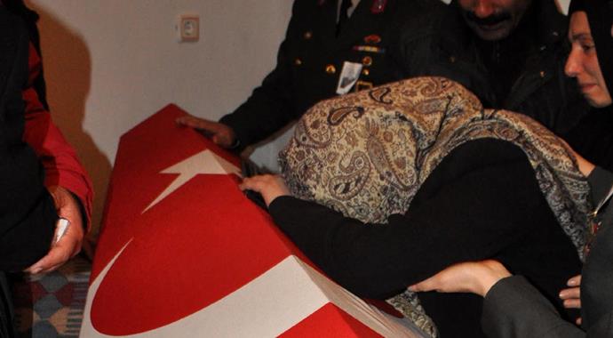 Şehidin cenazesi baba ocağında!