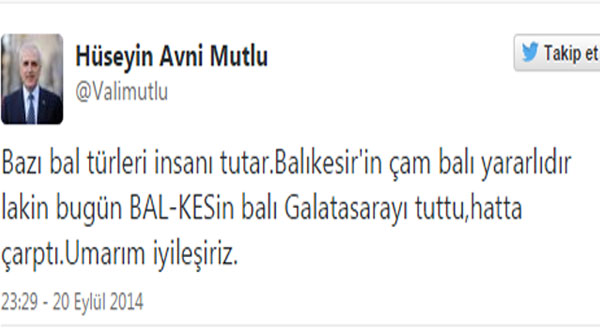 Hüseyin Avni Mutlu'dan şaşırtan Galatasaray tweeti!