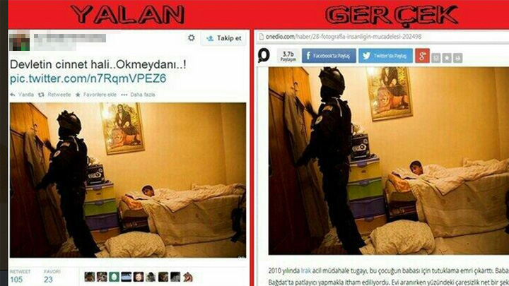 Provokasyonda skandal fotoğraf