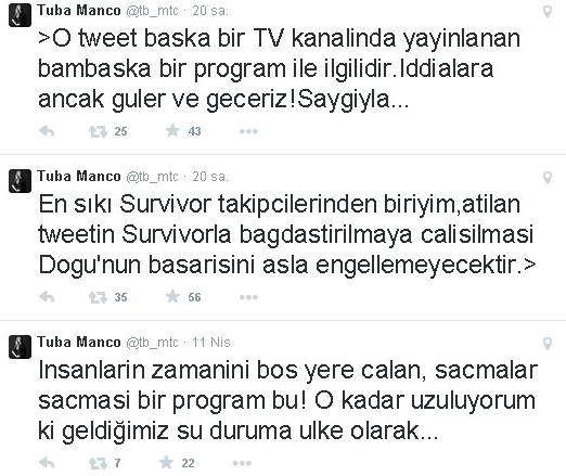 Doğukan Manço'nun eşinden olay tweet!