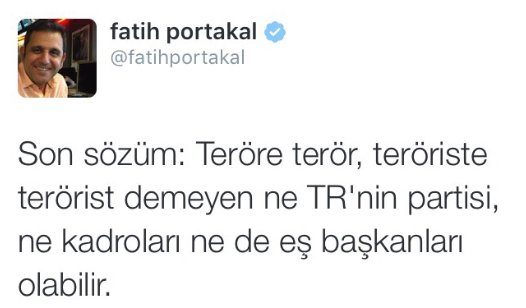Fatih Portakal'dan HDP'ye sert sözler!