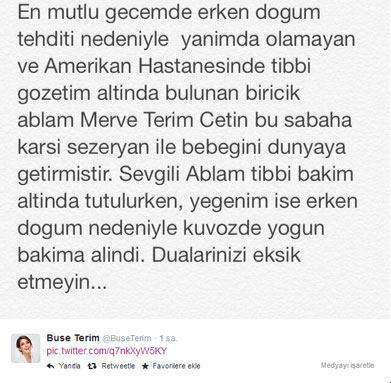 Terim ailesine bir güzel haber daha!