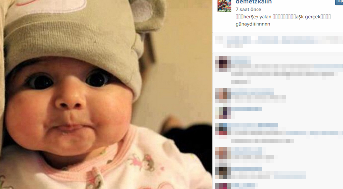 Demet Akalın 11 ay sonra kızının fotoğrafını yayınladı