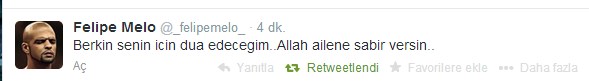 Galatasaraylı Melo'dan, Berkin Elvan için Türkçe mesaj!