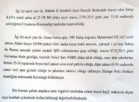 İstihbarat, 81 ilin emniyet müdürlüklerine bu yazıyı gönderdi!