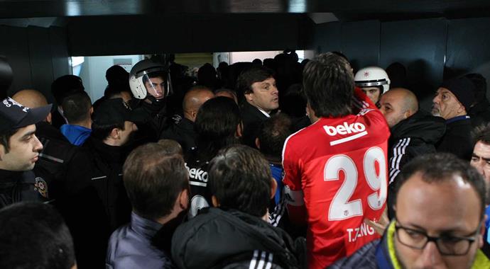 Bursaspor-Beşiktaş maçı sonu gerginlik