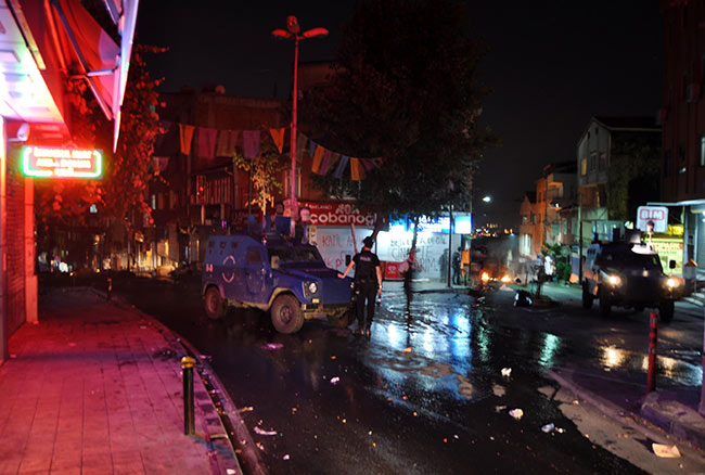 Okmeydanı'da olaylı gece