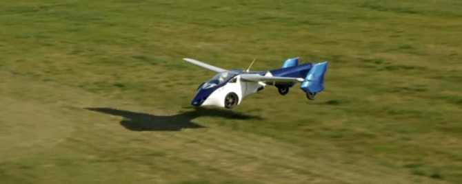 İşte uçan otomobil