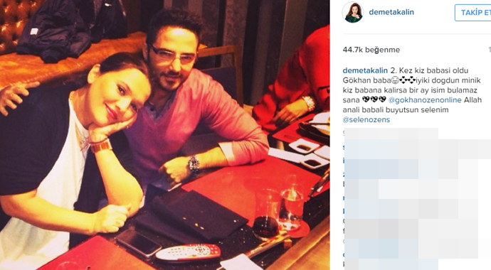 Gökhan Özen 2. kez kız babası oldu