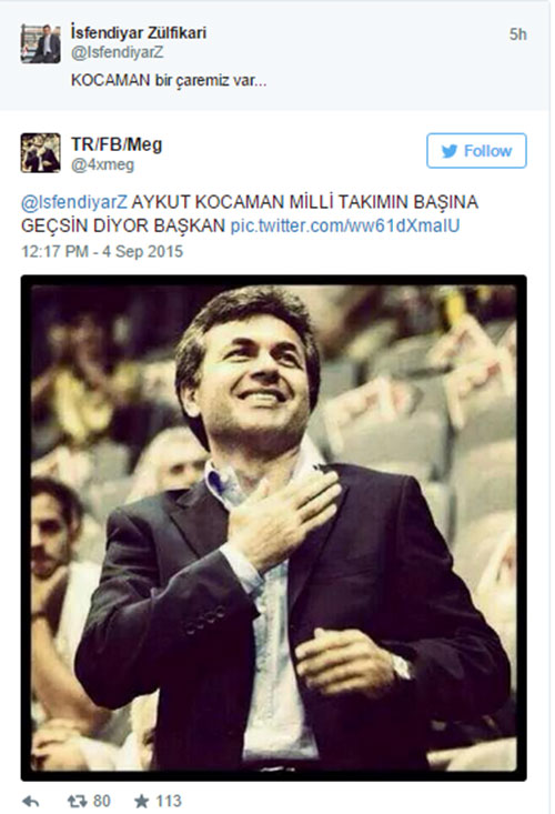 Fenerbahçe: Milli takımın başına Aykut Kocaman geçsin