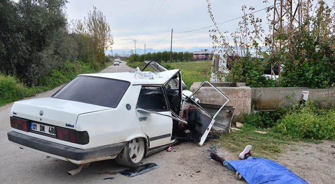 Adana'da feci kaza: 1 ölü, 3 yaralı