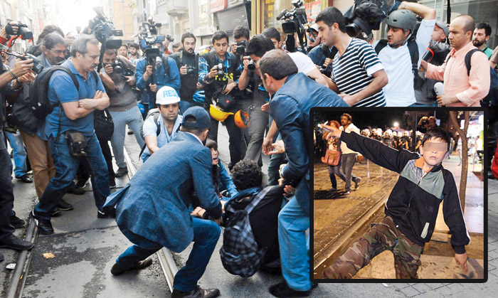 Yine çocuklar! Gezi eyleminde ön saftaydılar...