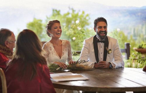 Gülben Ergen Erkan Çelik ile dünya evine girdi