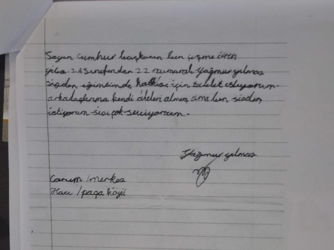 Erdoğan'dan minik Yağmura tablet