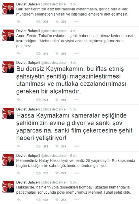 Devlet Bahçeli'den Hassa Kaymakamı'na ağır sözler