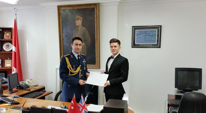 Genelkurmay'dan İngiliz gence teşekkür!