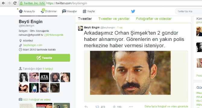 Orhan Şimşek bulundu! Sağlık durumu nasıl?