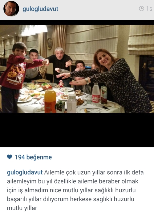 Davut Güloğlu yeni yıla eski eşiyle girdi
