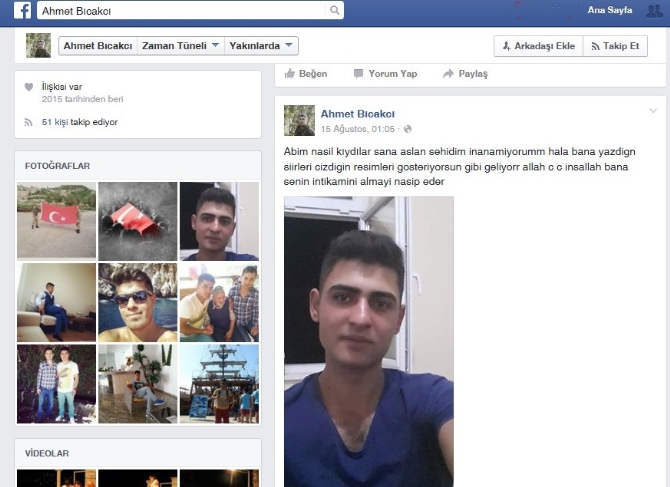 Şehit arkadaşının intikamını almak istedi, o da şehit oldu!