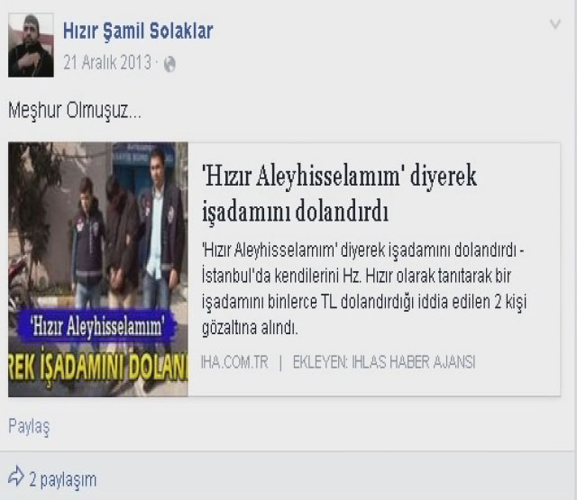 Çakma 'Hızır'lara 4'er yıl