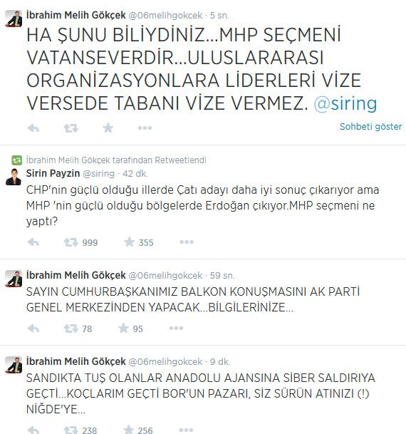 Gökçek öyle bir tweet attı ki...