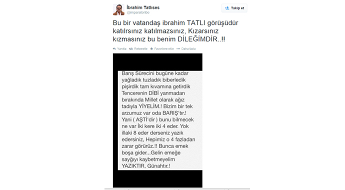 İbrahim Tatlıses çözüm sürecini öyle lezzetli anlattı ki!