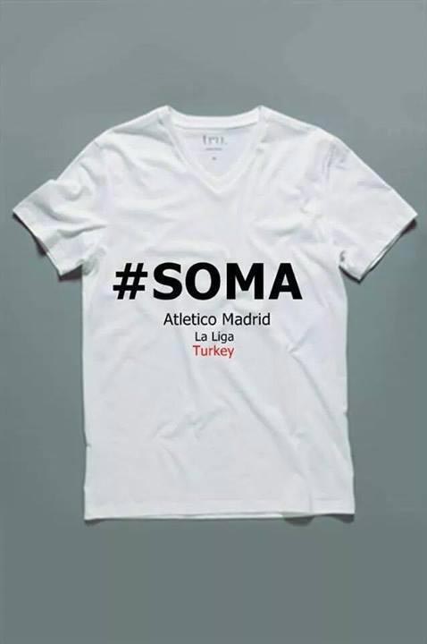 Atletico Barcelona maçına Soma tişörtü ile çıkacak! İşte o tişört