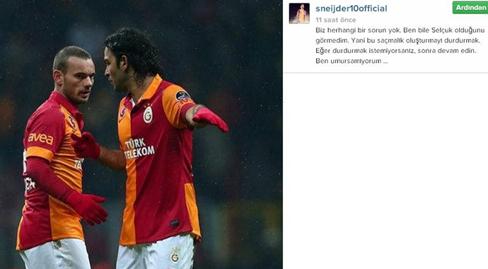 Sneijder'den gol sevinci açıklaması!