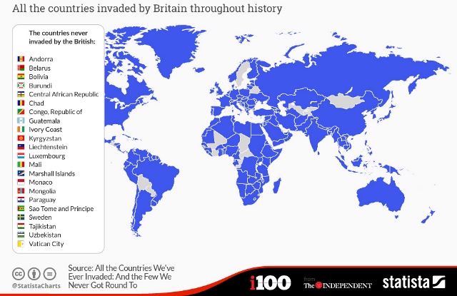 Independent'ten İngilizlerin işgal haritası