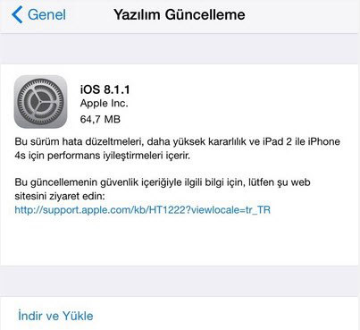 iOS 8.1.1 güncellemesi en çok iPhone 4S'lere yarayacak