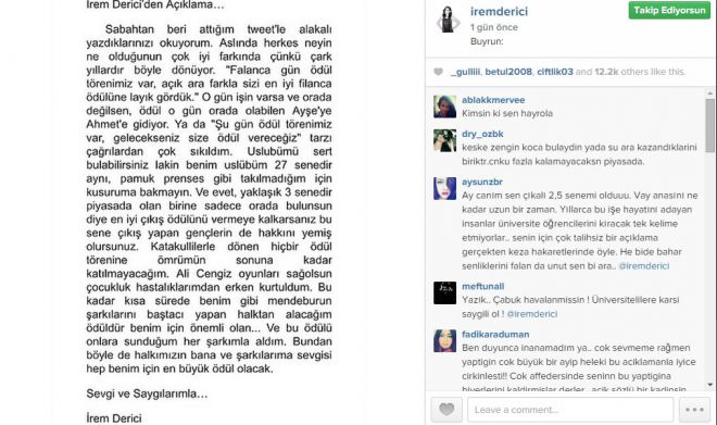 İrem Derici'den üniversite öğrencilerine hakaret