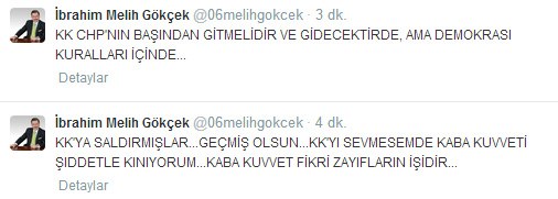 Gökçek'ten Kılıçdaroğlu tweeti