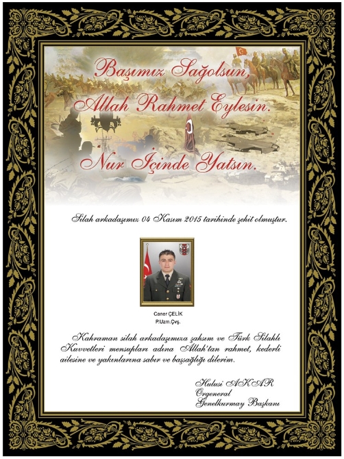 Genelkurmay Hakkari şehitlerinin fotoğraflarını yayımladı