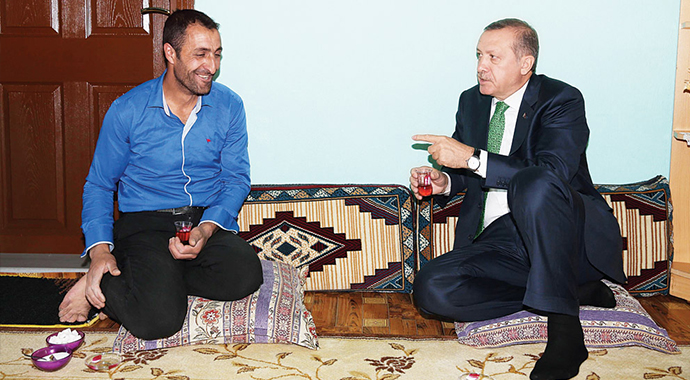 Erdoğan'ın güne damga vuran fotoğrafı