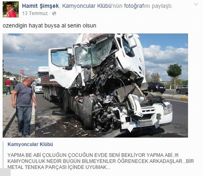 Kaza yapan otobüs şoförünün bu mesajı yürek dağladı!